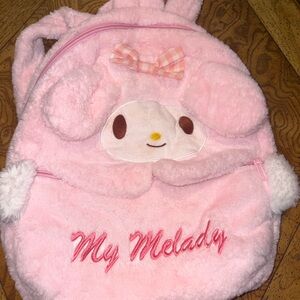 Pink My Melody Plush Backpack